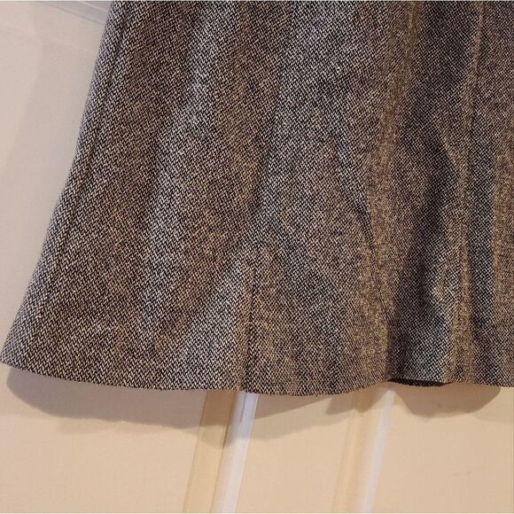 Sigrid Olsen gray and black wool blend knee length skirt Size 4 - Picture 3 of 5
